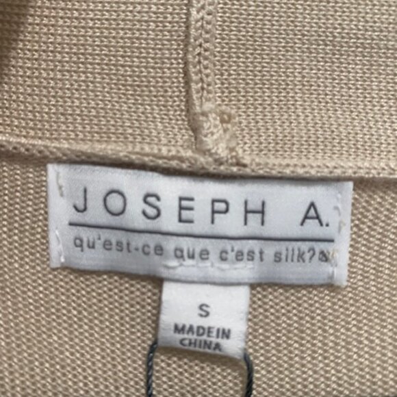 🤍✨NWT Joseph A Women's Khaki color Sleeveless boho Cardigan – Size Small ✨🤍 - Picture 3 of 11